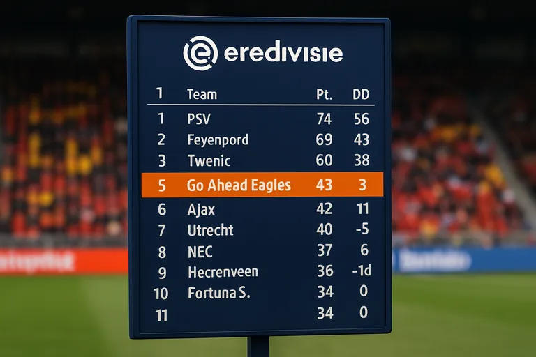 Go ahead Eagles op de ranglijst: de stand en wat het betekent