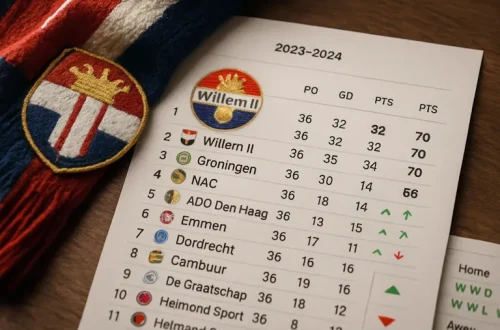 Stand en momentum bij de tricolores met zicht op de top