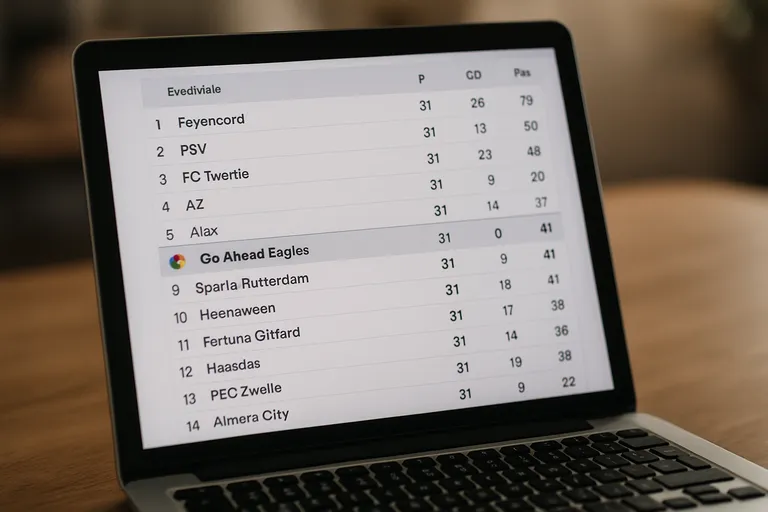 Stand Go ahead Eagles: actuele positie en uitleg