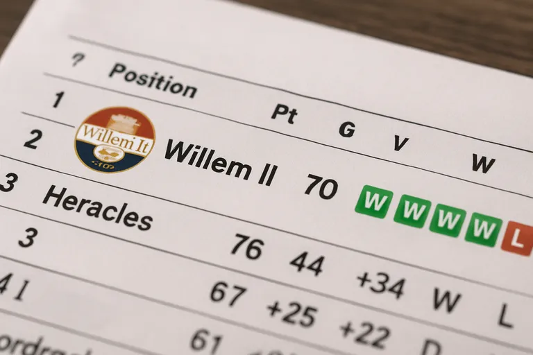 Stand Willem II vandaag: snel overzicht