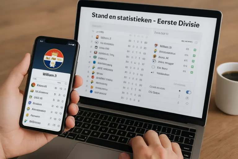 Waar je de actuele stand en statistieken vindt