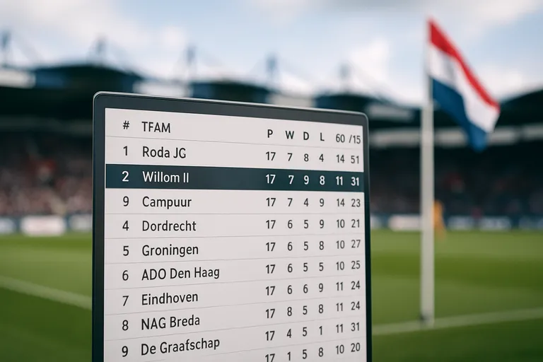 Zo wordt de stand van Willem II bepaald