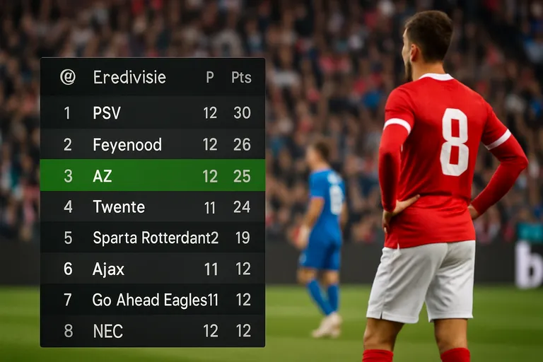 Actuele stand AZ en live volgen