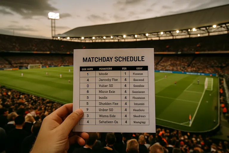 Programma en wedstrijden: speelschema, tegenstanders en stand
