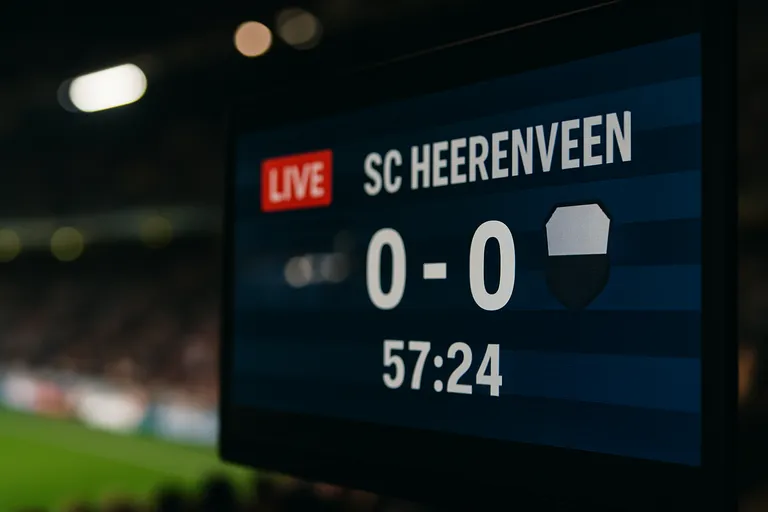 Live volgen: tussenstand SC Heerenveen, uitslag en eindstand