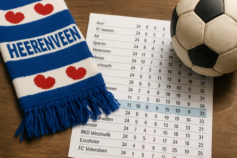 SC Heerenveen op de ranglijst: stand, vorm en wat je moet weten